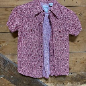 Roper Red Button Down Shirt Classic Style